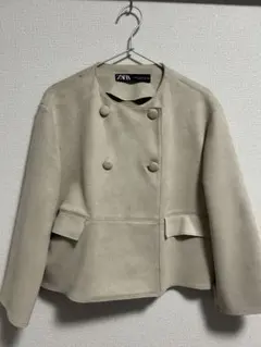 【ZARA /ザラ】 ベージュ ジャケット USAサイズXS オフィス