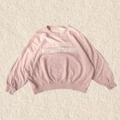 クロップド丈 トレーナー 短丈 M ダンス カジュアル y2k