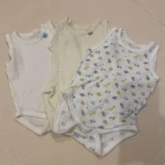 ベビー 肌着 ロンパース 3枚セット ノースリーブ