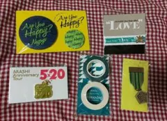 嵐 相葉雅紀 緑 グッズ バッジ マステ チャーム　５X20　アユハピ　LOVE