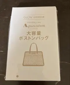 GLOW3月号　アクアスキュータム　大容量ボストンバッグ