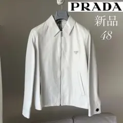 【定価80万/希少】PRADA 新品 ナッパレザーブルゾン ミラノ本店購入 48