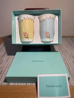 [箱付き]ティファニー Tiffany PinkTulip フリーカップ セット