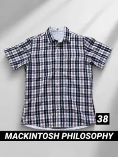 MACKINTOSH PHILOSOPHY リバーシブル半袖シャツ 38のサムネイル