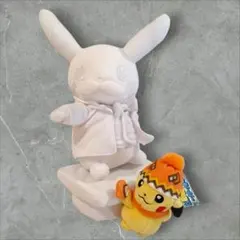 ピカチュウの雪像 クラーク像 ぬいぐるみ ポケモンセンター札幌限定 雪