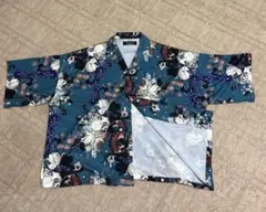 Unrelaxing 花柄 アロハシャツ ブルー系のサムネイル