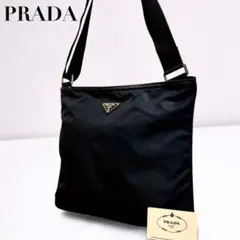 PRADA プラダ ショルダーバッグ サコッシュ ナイロン 三角ロゴ黒 男女兼用