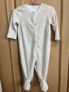 Ralph Lauren ピンクストライプロンパース