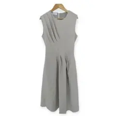 グレー ノースリーブ ロング　ワンピース　M 入学式　入園式