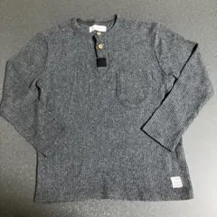 ZARA KIDS ザラキッズ 長袖 ダークグレー リブ トップス 120サイズ