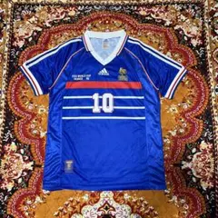 adidas サッカー フランス代表 ジダン ユニフォーム 1998 - メルカリ