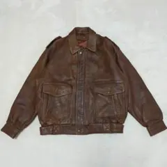 80S 90S　羊革　G-1 A-2タイプ　フライトジャケット　レザージャケット