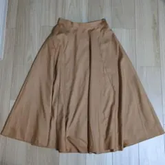 INDIVI フレアスカート キャメル 36