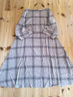 スタディオクリップ『起毛BIGチェック柄ワンピース』