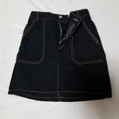 GU ブラックデニム スカート Lサイズ