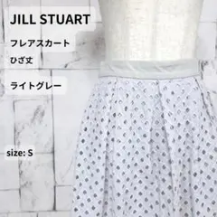 JILL STUART スカート S フレア ライトブルー レース 刺繍 ひざ丈のサムネイル
