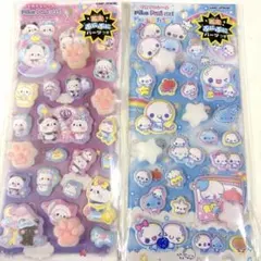 ピカプニシール 蓄光 あわわちゃん もちもちぱんだ ２枚セット KAMIO