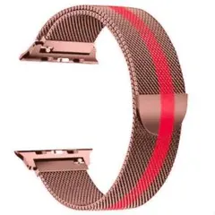 Apple Watch メタルストラップ 42/44/45mm ピンクゴールド