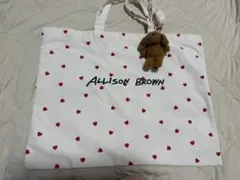 ALLISON BROWN アリソンブラウン ハート柄ビッグトートバッグ 紗栄子のサムネイル
