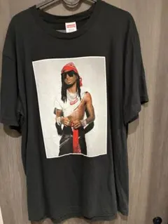 Supreme 사진 인쇄 티셔츠 블랙 M