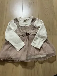 petit main 重ね着風 チュールチュニック