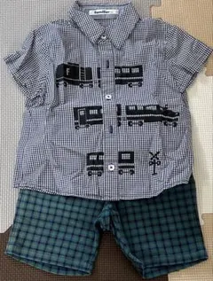 familiar 男の子　半袖シャツ100㎝　ハーフパンツ90㎝