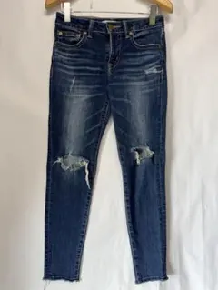 AZUL BY MOUSSY アズールバイマウジー ダメージ加工 デニム S