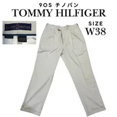 TOMMY HILFIGER チノパン 38×34 ベージュストーン ワンタック