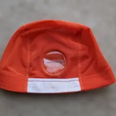 ルネサンス　オレンジ　キャップ　水泳帽子　L　スイミングキャップ　無記名