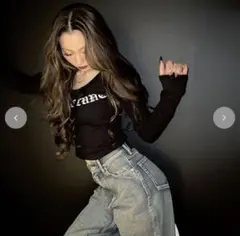 shokoコラボ SUSラインストーンデニム 58