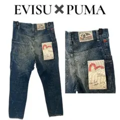 【新品】EVISU x PUMA コラボ デニムパンツ　W32 L32のサムネイル