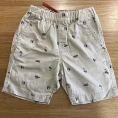 ユニクロ　サーフ柄　サメ柄ストライプハーフパンツ 110cm