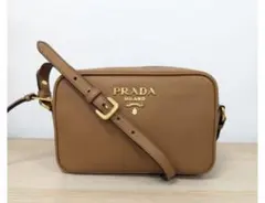 プラダPRADA レザーショルダーバッグ ブラウンのサムネイル