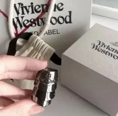 ヴィヴィアンウエストウッド アーマーリング ガンメタル XL
