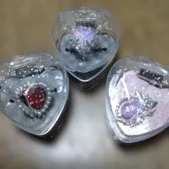 ハート型アクセサリーケース 3個セット