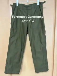 Foremost Garments ベイカーパンツ カーキ W32ワークパンツ Foremost Garments ファティーグパンツ ベイカーパンツ 32フォアモスト