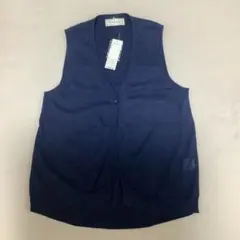 新品Golden Bear ネイビー 春物ベスト M