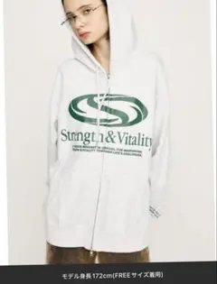 PRINT OVER HOODIE プリント オーバー フーディ パーカー 秋服のサムネイル