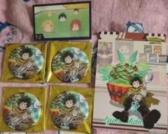 ヒロアカ　オープンスクール　緑谷出久　缶バッチ　イラストシート