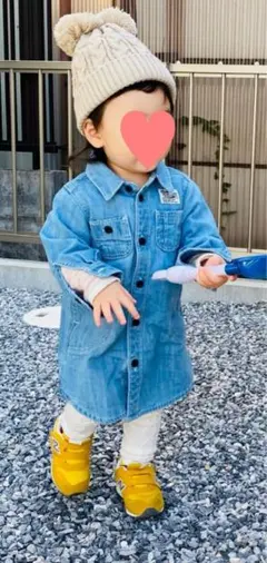 BREEZE デニム シャツワンピース 80