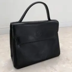 【美品 廃盤】agnes b.ヴィンテージ スクエア ミニハンドバッグ 本革