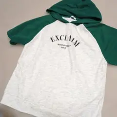 美品COLZA 半袖 フード付きTシャツ ラグラン Mポンチ生地のサムネイル