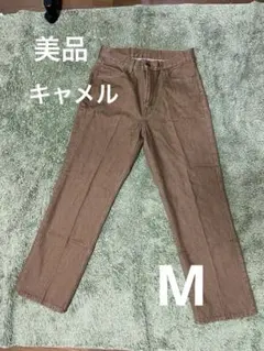 美品 アダムエロペ パンツ ブラウン サイズM デニムのサムネイル