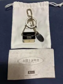 FURLA ミニバッグ型キーホルダー ブラック