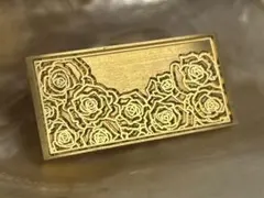真鍮製バラ彫刻スタンプ シーリングスタンプヘッド