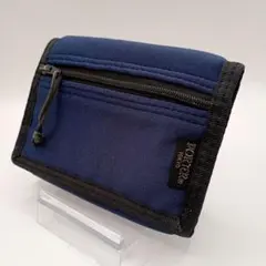 【高機能】PORTER ポーター 三つ折り財布 ネイビー 紺 ファスナー付きのサムネイル