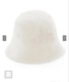 GRL ファーバケットハット dd322 アイボリー