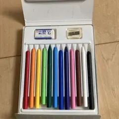 12色クレヨンセット 鉛筆削り付き
