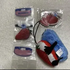 パペットスンスン　イチゴセット　アクリルスタンド　マグネッツ　マスコット