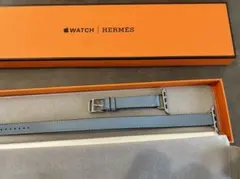 Apple Watch HERMES ドゥブルトゥールレザーバンド ブルーラン
